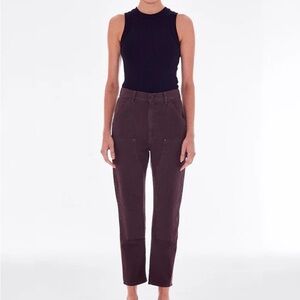 NWOT Renggli Studio Slim Fit Workpants (Chocolate)